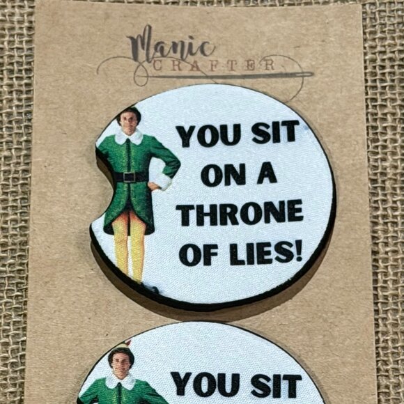 ELF - Sublimation Neoprene Car Coaster - Picture 2 of 3